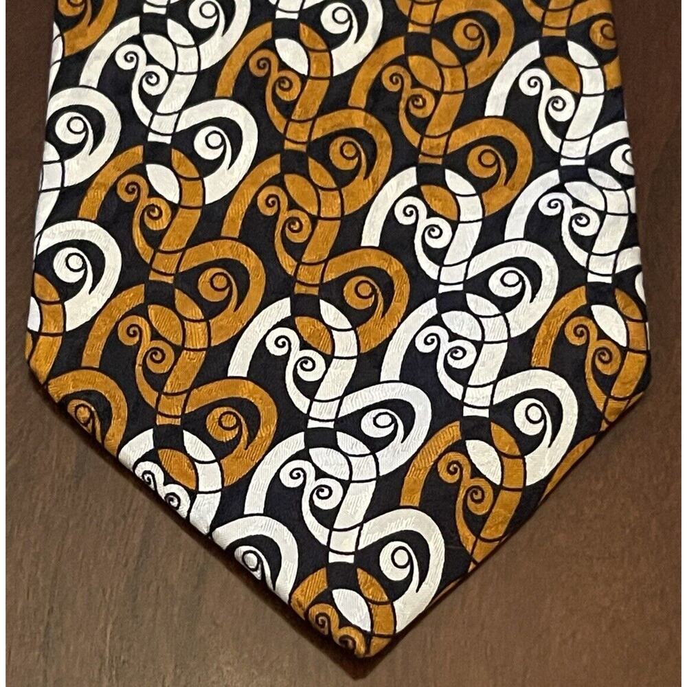 Caumont Italy Gold 100% Silk Men’s Neck Tie